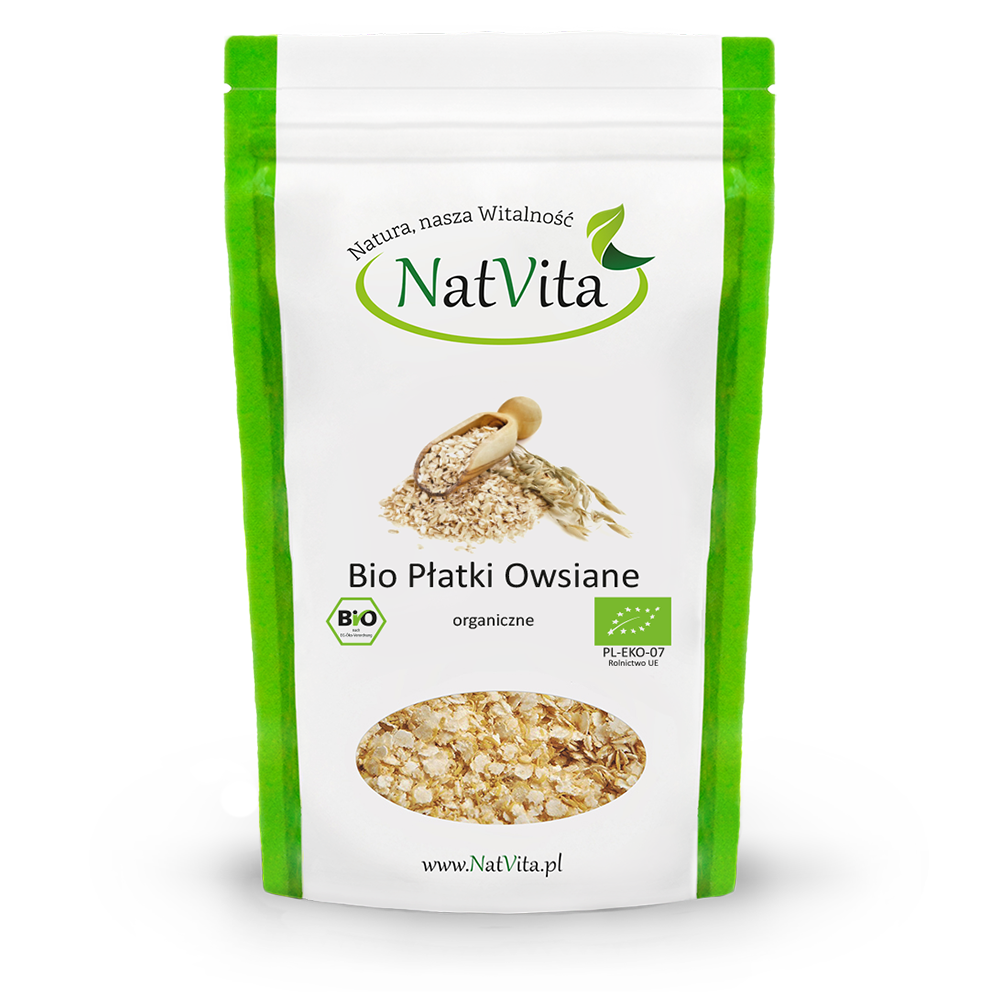 Płatki owsiane bio organiczne 250g