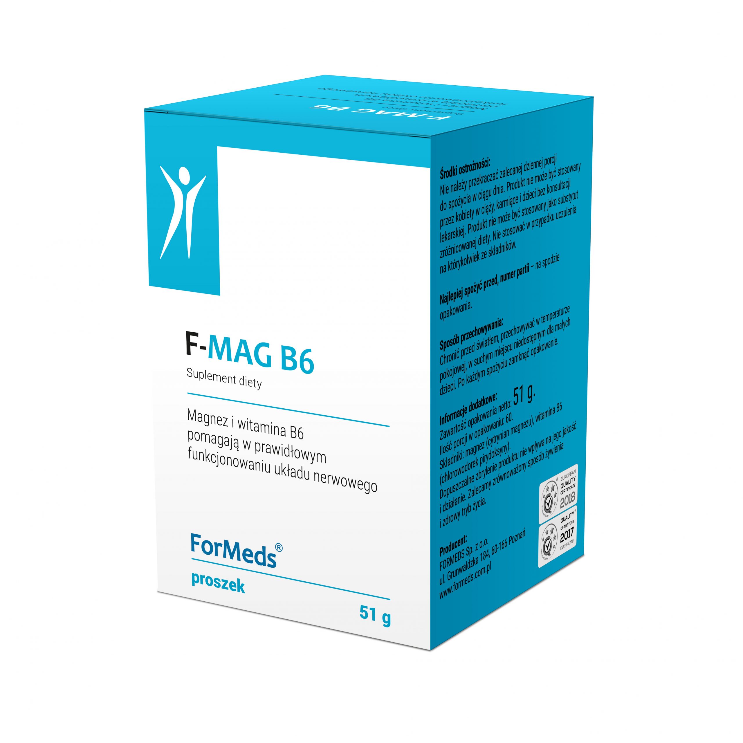 cytrynian magnezu + witamina B6 Formeds f-mag b6