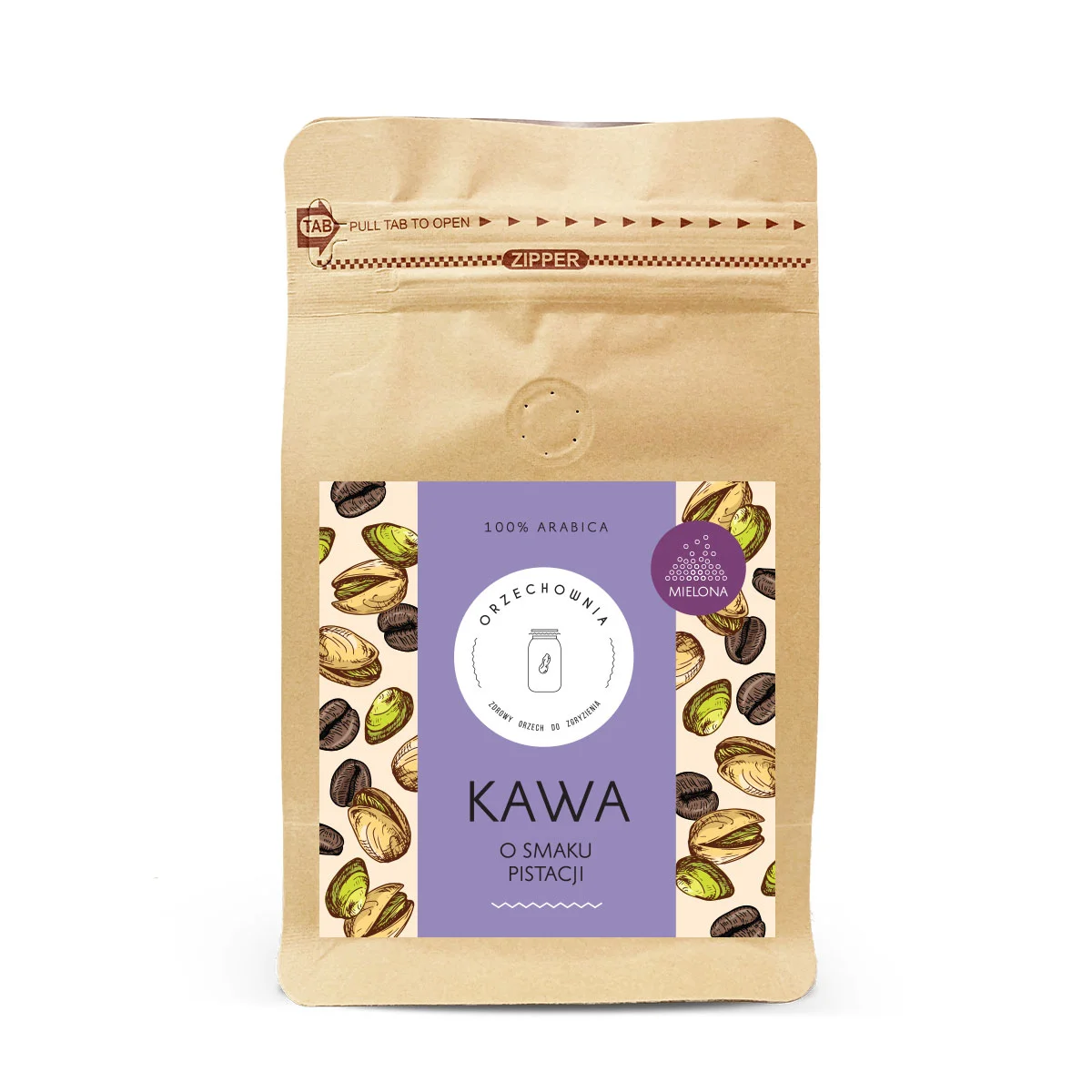 Kawa o smaku pistacji mielona 200 g ORZECHOWNIA