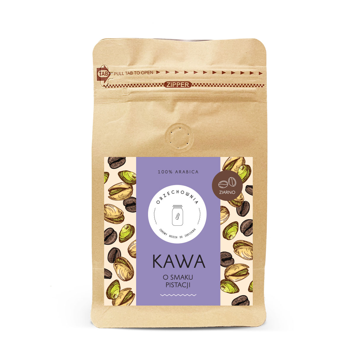 Kawa o smaku pistacji ziarnista 200 g ORZECHOWNIA