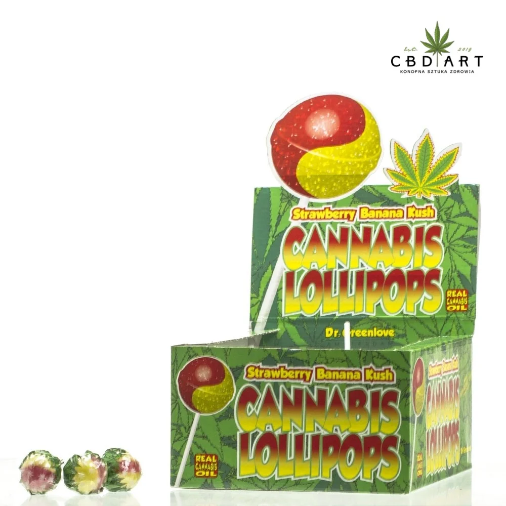 Lizak STRAWBERRY i BANANA KUSH - CBD ART