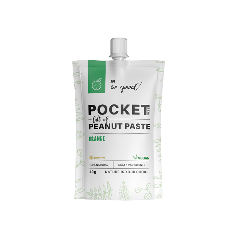 POCKET SIZE pełen pasty arachidowej - pomarańcza